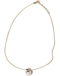 Miu Miu - Metal Necklace With Pendant - Lyst