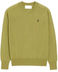Ami Paris - Wool Crewneck Ami De Coeur Sweater - Lyst