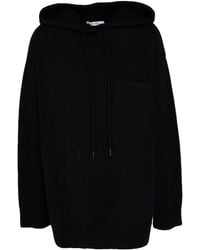 Max Mara - Solid Color Hooded Knit Sweater - Lyst