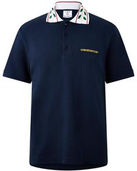 CASABLANCA - Logo-Detail Polo Shirt - Lyst