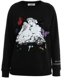 Valentino - Logo Printed Hoodie - Lyst