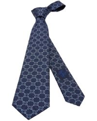 Gucci - Horsebit Silk Jacquard Tie - Lyst