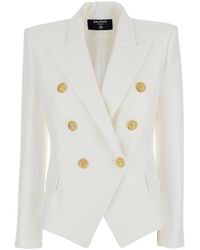 Balmain - Double-Breasted Jacket - Lyst