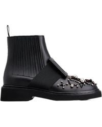 Roger Vivier - Viv' Rangers Studs Lacquered Buckle Chelsea Ankle Boots - Lyst
