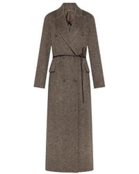 Seventy - Double-Breasted Belted Coat - Lyst