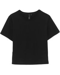 Entire studios - Short Sleeved Crewneck Cropped T-Shirt - Lyst