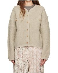 OPEN YY - Shaggy Cardigan - Lyst