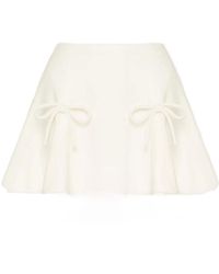 Valentino - Crepe Couture Mini Skirt - Lyst