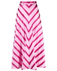 Etro - Striped A-Line Skirt - Lyst
