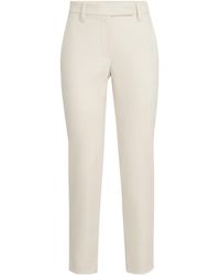 Brunello Cucinelli - Stretch Cotton Cover Slim Fit Trousers - Lyst