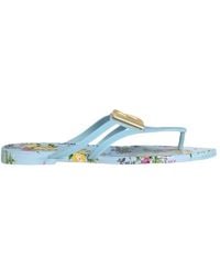 Dolce & Gabbana - Logo Floral Flip-Flops - Lyst