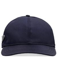 Prada - Logo Plaque Baseball Cap - Lyst