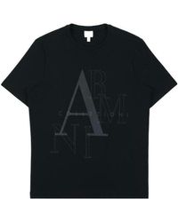 Armani Collezioni - Printed Round-Necked T-Shirt - Lyst
