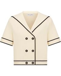 Dior - Short-Sleeved Jacket With Sailor Collar - Lyst