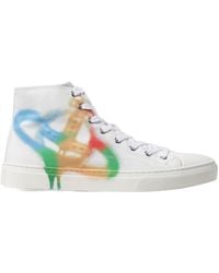 Vivienne Westwood - Plimsoll High-Top Lace-Up Sneakers - Lyst