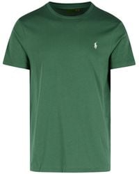 Polo Ralph Lauren - Logo Embroidered Crewneck T-Shirt - Lyst