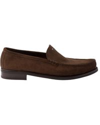 Prada - Ruched Slip-On Loafers - Lyst