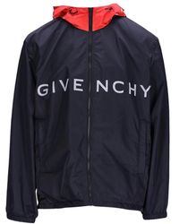 Givenchy - Logo-Print Hooded Jacket - Lyst