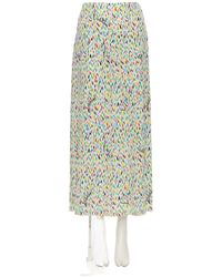 Valentino - Patterned Midi Skirt - Lyst