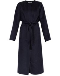 Alaïa - Alaïa Belted Long Coat - Lyst