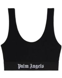 Palm Angels - Classic Logo-Underband Scoop-Neck Bra - Lyst