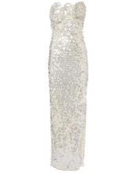 Christopher Esber - Opaline Sequined Strapless Gown - Lyst