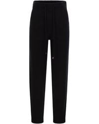Max Mara - High Waist Drawstring Knitted Trousers - Lyst