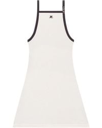 Courreges - Courrèges Buckle Contrast Dress - Lyst