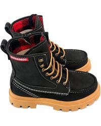DSquared² - Round-Toe Short Boots - Lyst