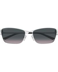 Gucci - Eyewear Rectangular Frame Sunglasses - Lyst