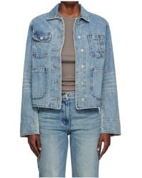 OPEN YY - Non-Stretch Denim Jacket - Lyst