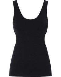 AURALEE - Cutout Ribbed-Knit Jersey Tank - Lyst