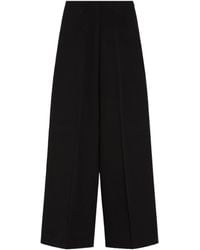 Sportmax - High Waist Straight Leg Trousers - Lyst