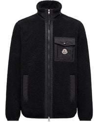 Moncler - Teddy Zip-Up Sweatshirt - Lyst