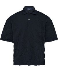 Comme des Garçons - Crinkled-Finish Polo Shirt - Lyst