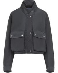 Prada - Cropped Re-Nylon Blouson Jacket - Lyst
