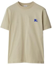 Burberry - Ekd-Embroidered Crewneck T-Shirt - Lyst