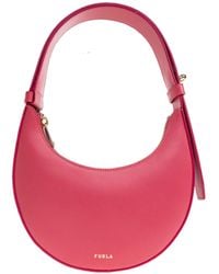 Furla - Delizia Logo Printed Mini Shoulder Bag - Lyst