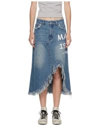 Marissa Chiara - Denim Skirt With Belt Loops - Lyst