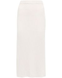 Jardin Des Orangers - Ribbed-Knit Cashmere Skirt - Lyst