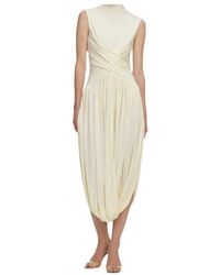 Self-Portrait - Draped Jersey Midi Dress - Lyst