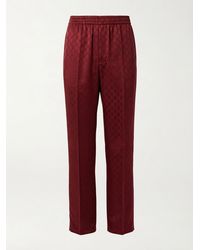 Gucci - Gg Jacquard Elastic Waistband Pants - Lyst