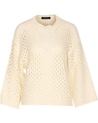 Fabiana Filippi - Open Knit Crewneck Jumper - Lyst