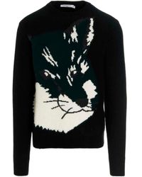 Maison Kitsuné - Fox Head Jacquard Jumper - Lyst