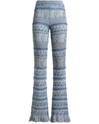 Etro - Fit-And-Flare Crocheted Trousers - Lyst