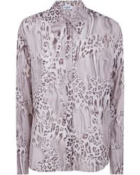 Blugirl Blumarine - Buttoned Animal Print Shirt - Lyst