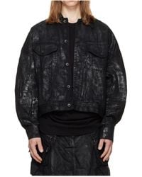 Julius - Coated Dk Denim Jacket - Lyst
