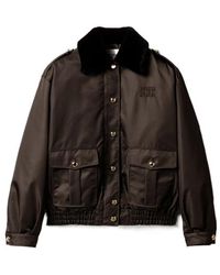 Miu Miu - Button-Up Padded Jacket - Lyst