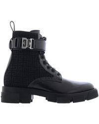 Givenchy - Logo Jacquard Lace-Up Ankle Boots - Lyst
