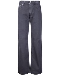 Haikure - Logo Patch Wide-Leg Jeans - Lyst